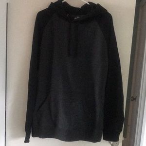 Charcoal and black hoodie